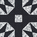 New Star II quilt block www.dlstewart.com
